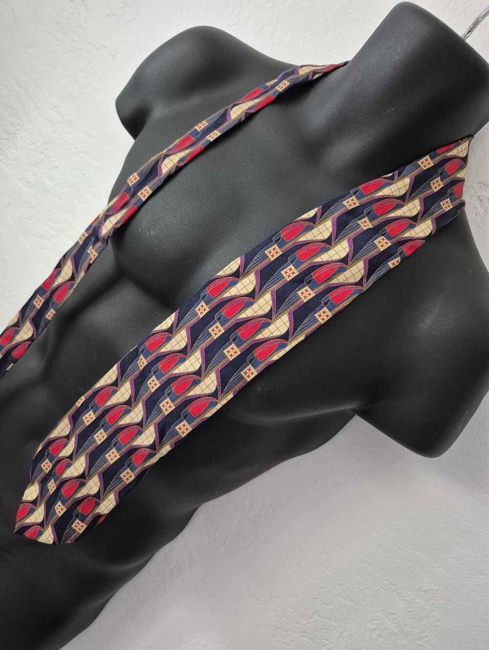 Vintage Deco Print Tie